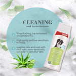 Aloe vera shampoo supplies skin and coat with vital substances especially suitable for sensitive skin.